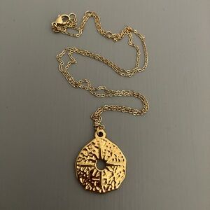 Waterproof 18k Gold Plated Necklace, Ocean Wave Jewelry, Brand New, Never Worn